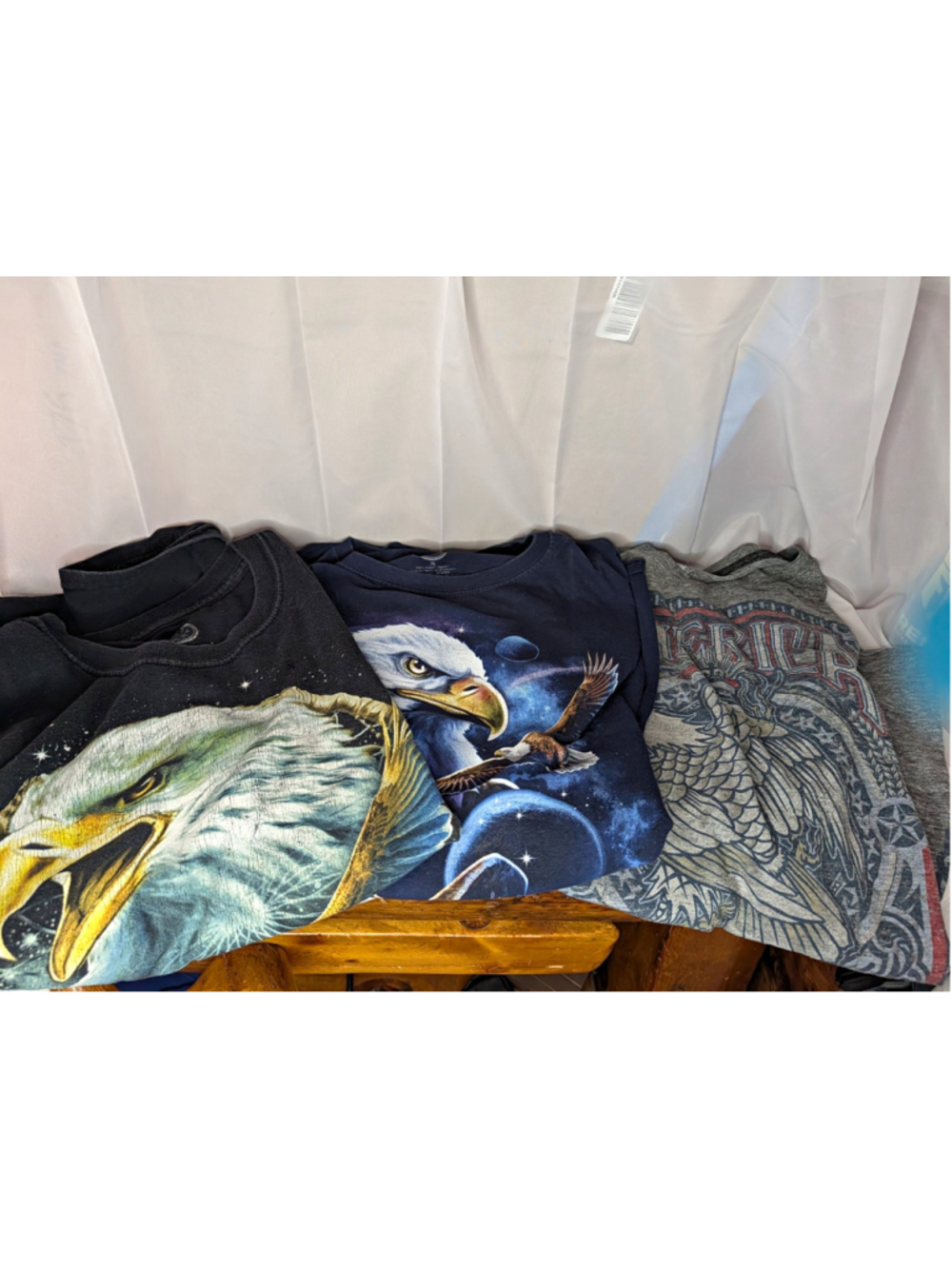 Men’s XL Bald Eagle Graphic T Shirt Lot of 3 DOM America Americana Wildlife Tees
